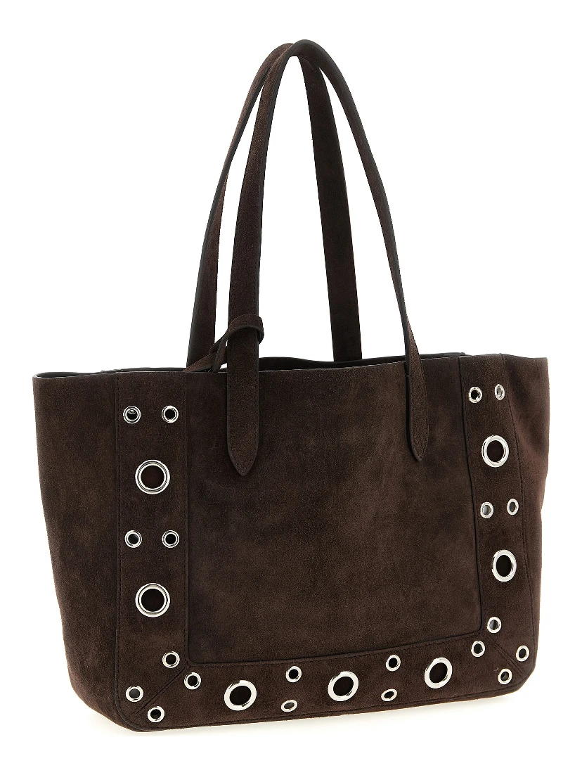 Brown Cowhide Tote Bag
