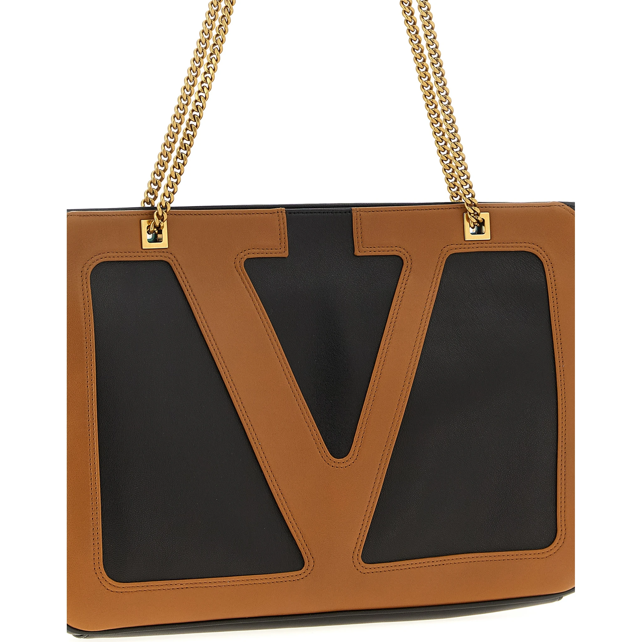 Brown Lamb Leather Tote Bag