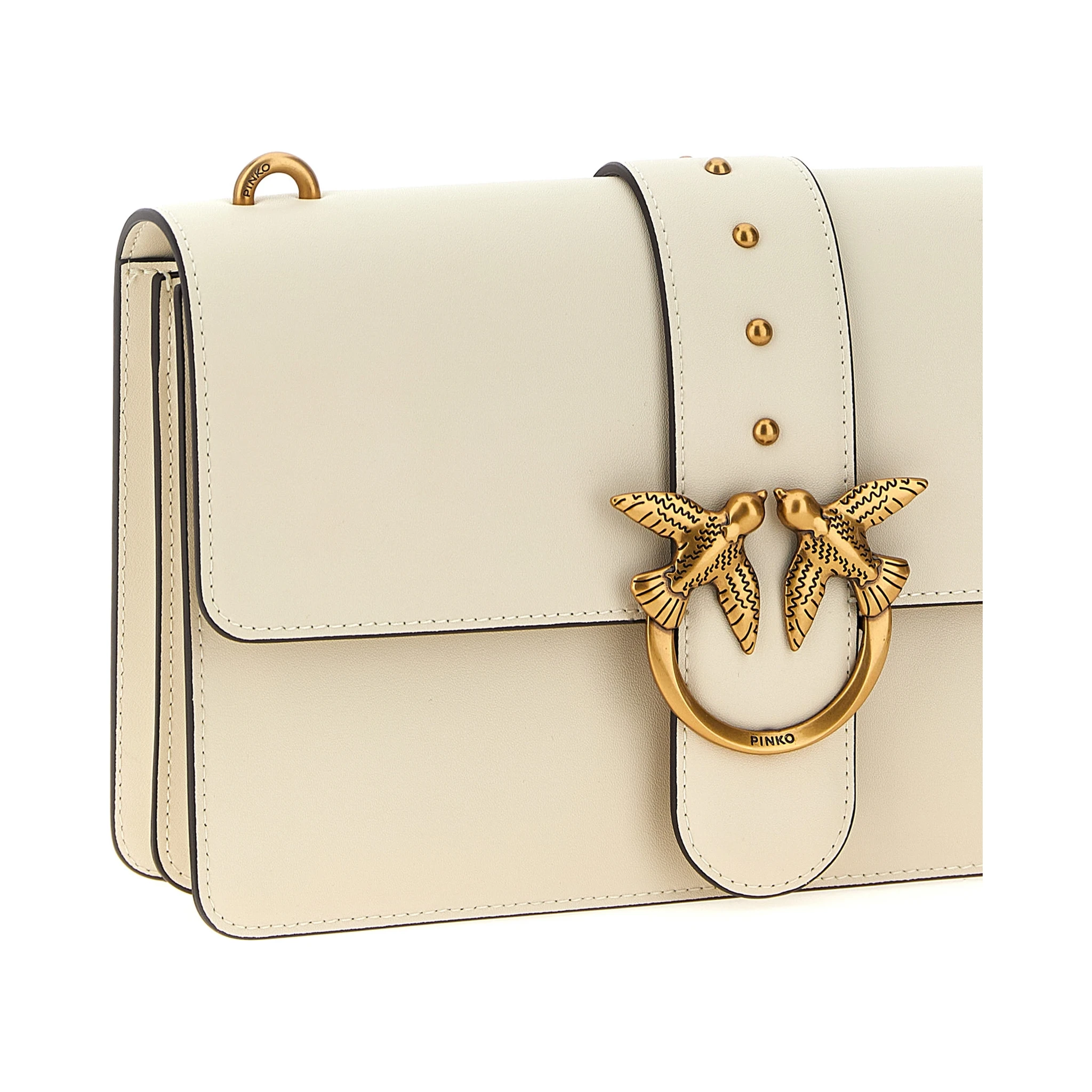 White Goatskin Crossbody Bag