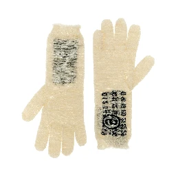 Bicolor Virgin Wool Gloves