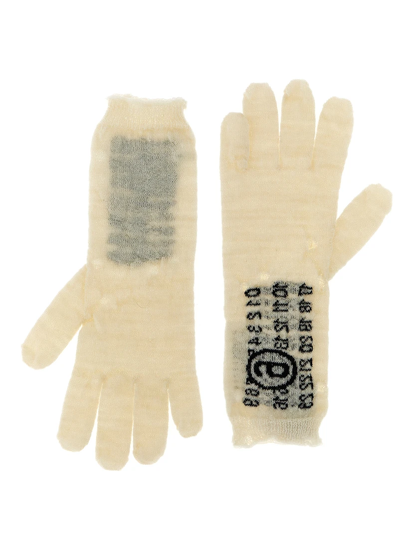 Bicolor Virgin Wool Gloves