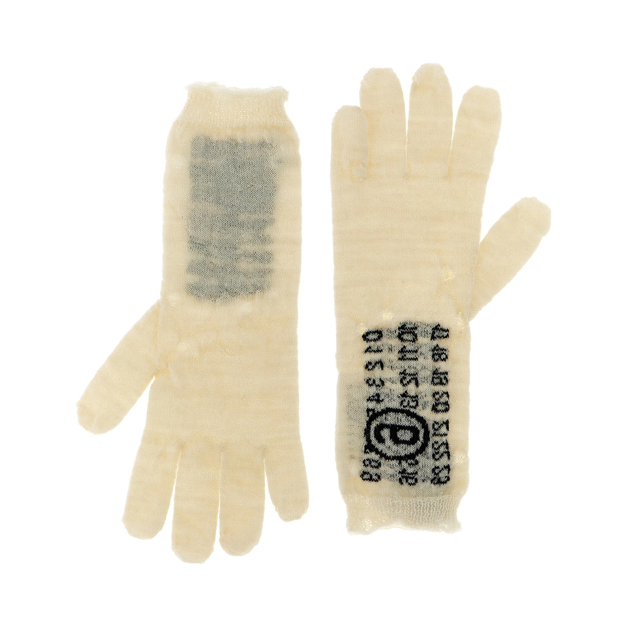 Bicolor Virgin Wool Gloves