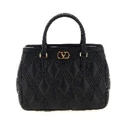 Black Lamb Leather Handbag
