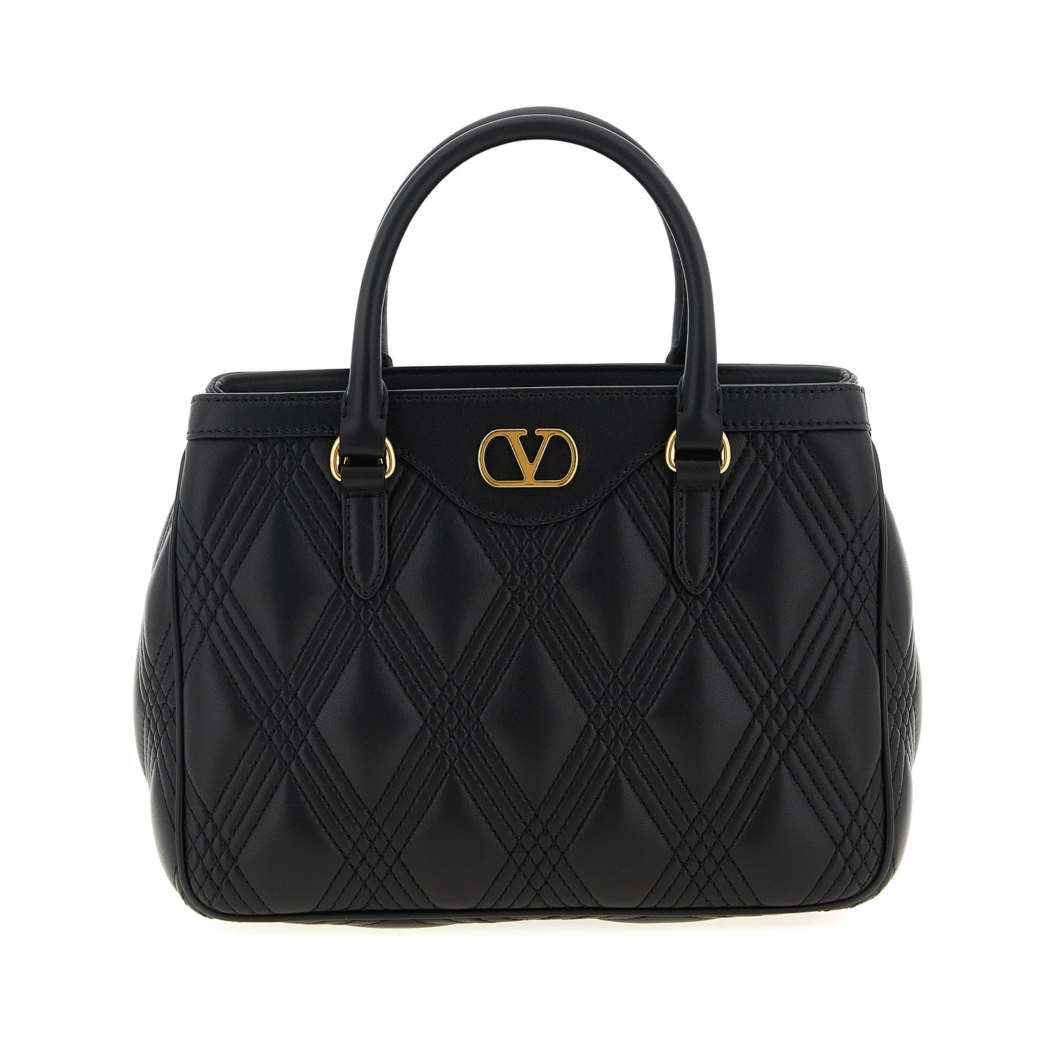 Black Lamb Leather Handbag