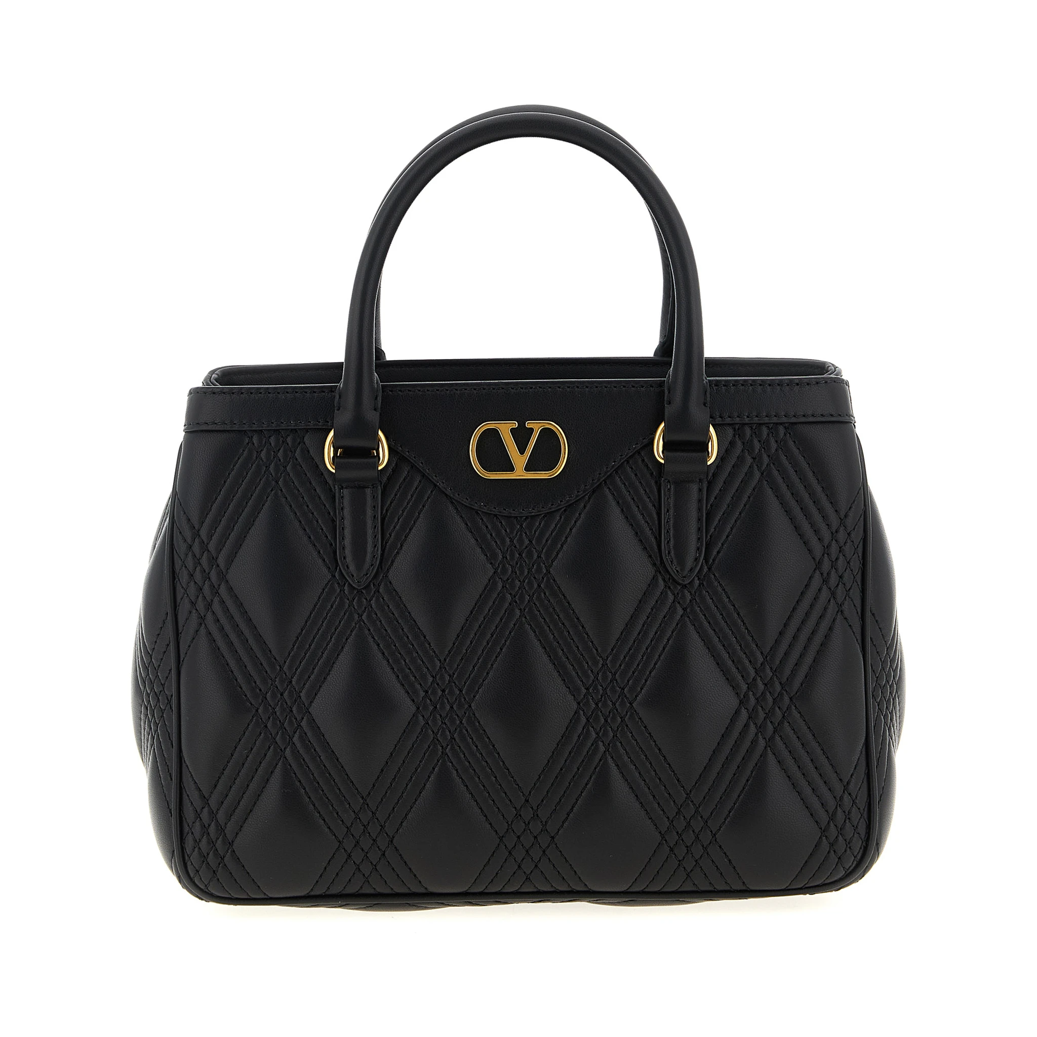 Black Lamb Leather Handbag