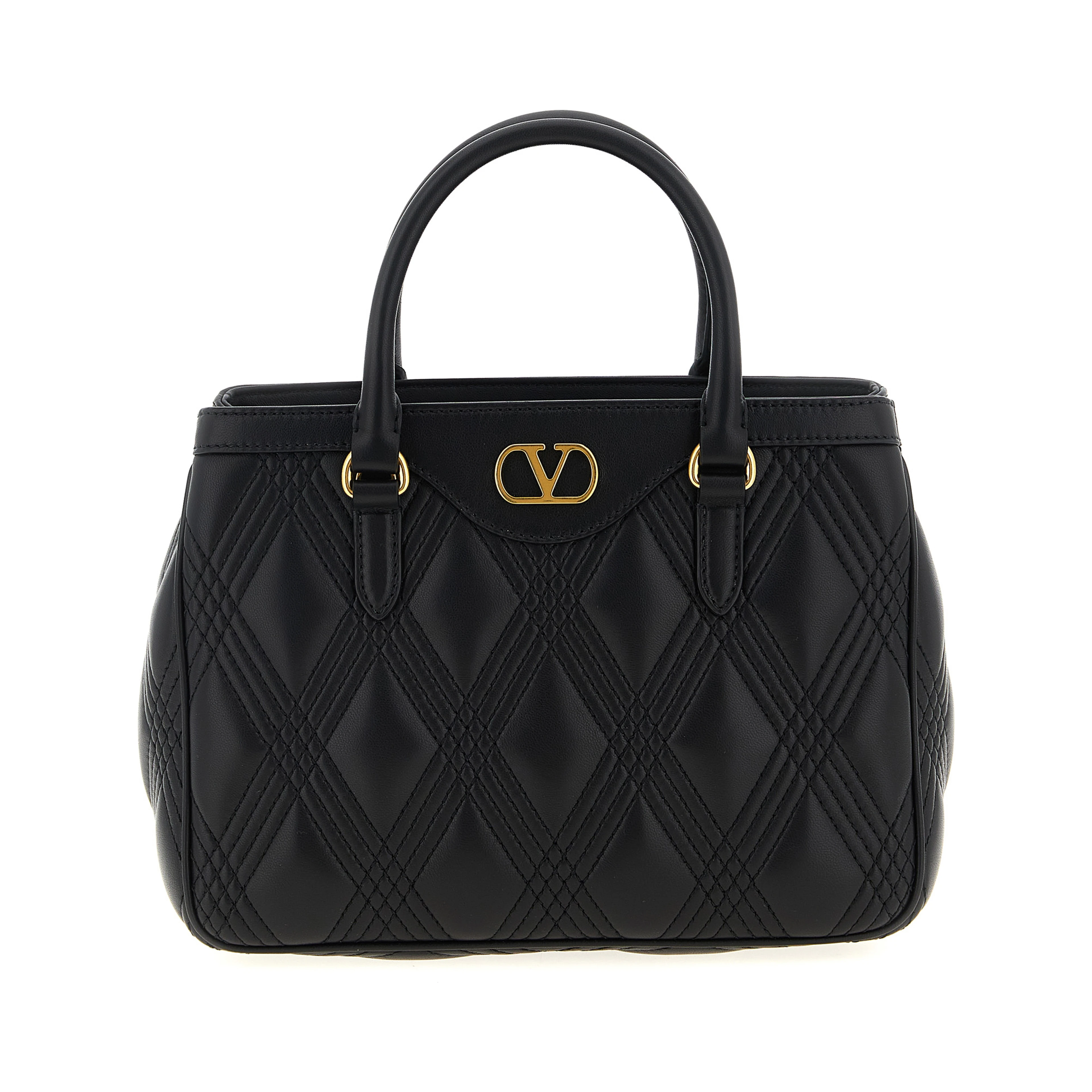 Black Lamb Leather Handbag