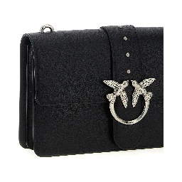 Black Goatskin Crossbody Bag