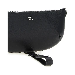 Black Calfskin Shoulder Bag