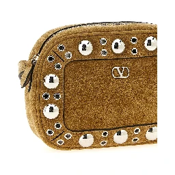 Beige Cowhide Crossbody Bag