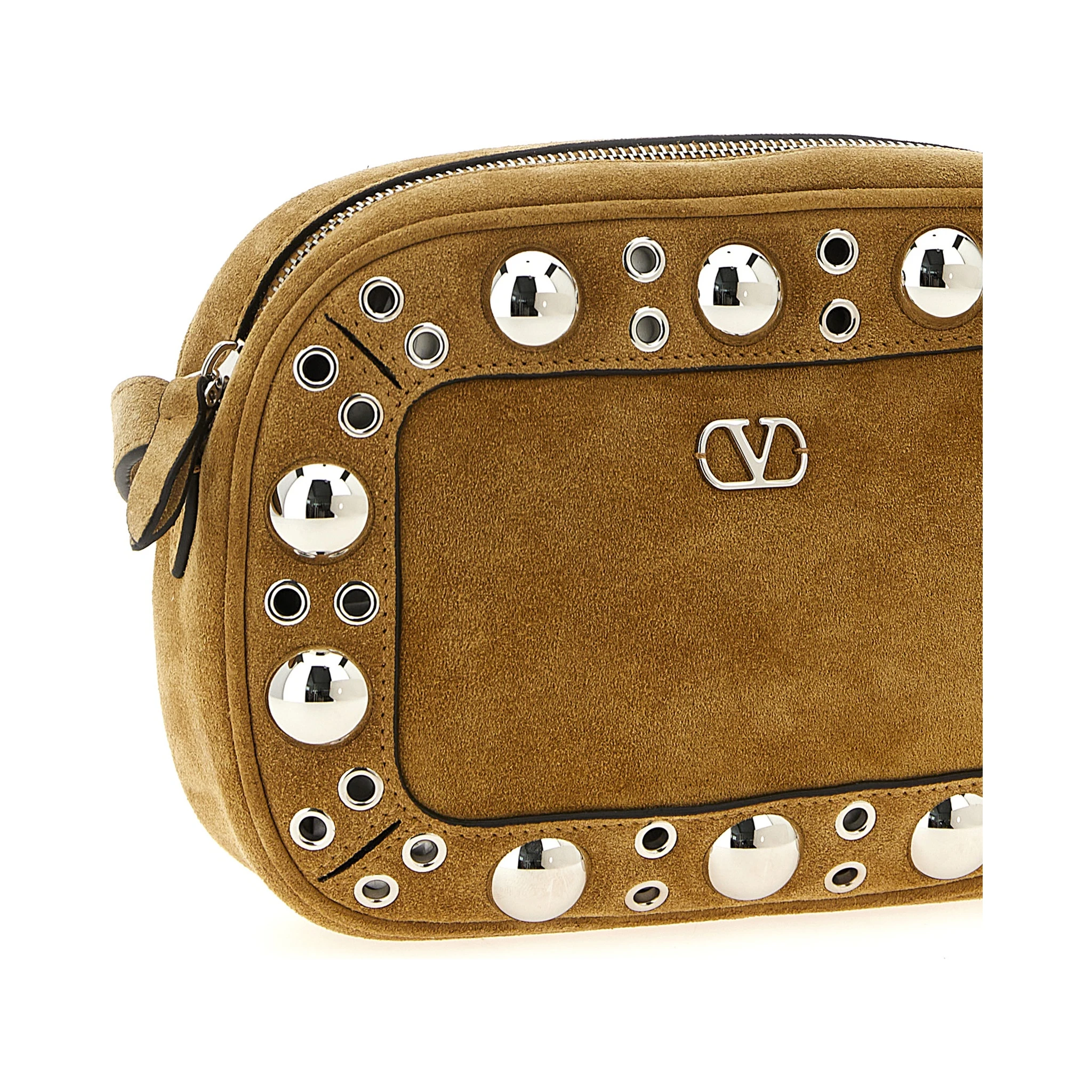 Beige Cowhide Crossbody Bag