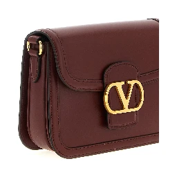 Bordeaux Calfskin Crossbody Bag