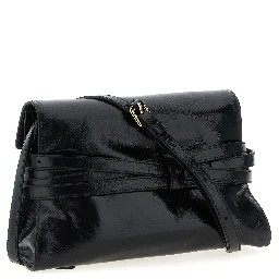 Black Leather Crossbody Bag