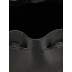 Black Calfskin Shoulder Bag
