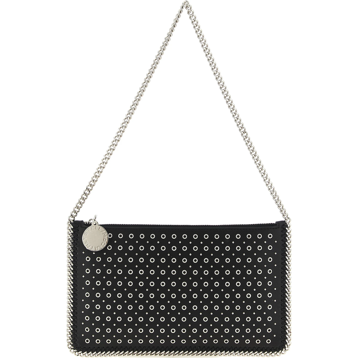 Black Polyester Shoulder Bag