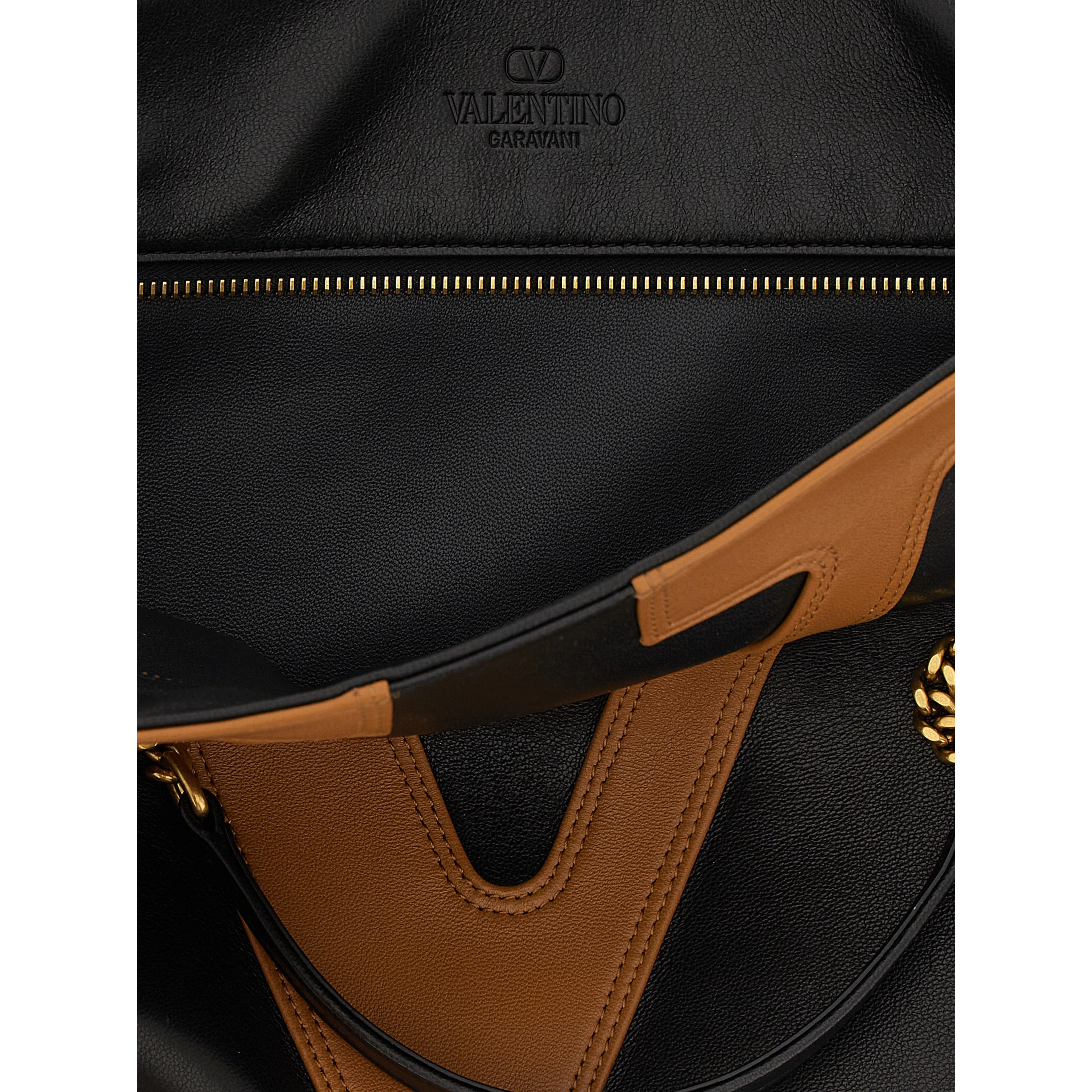 Brown Lamb Leather Tote Bag