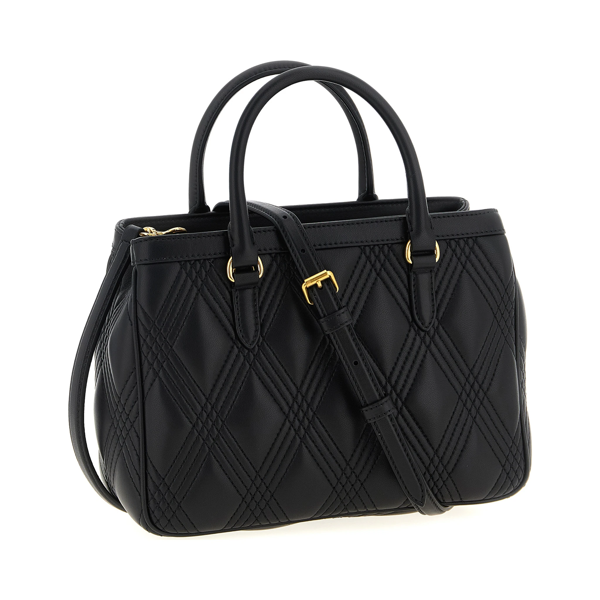 Black Lamb Leather Handbag