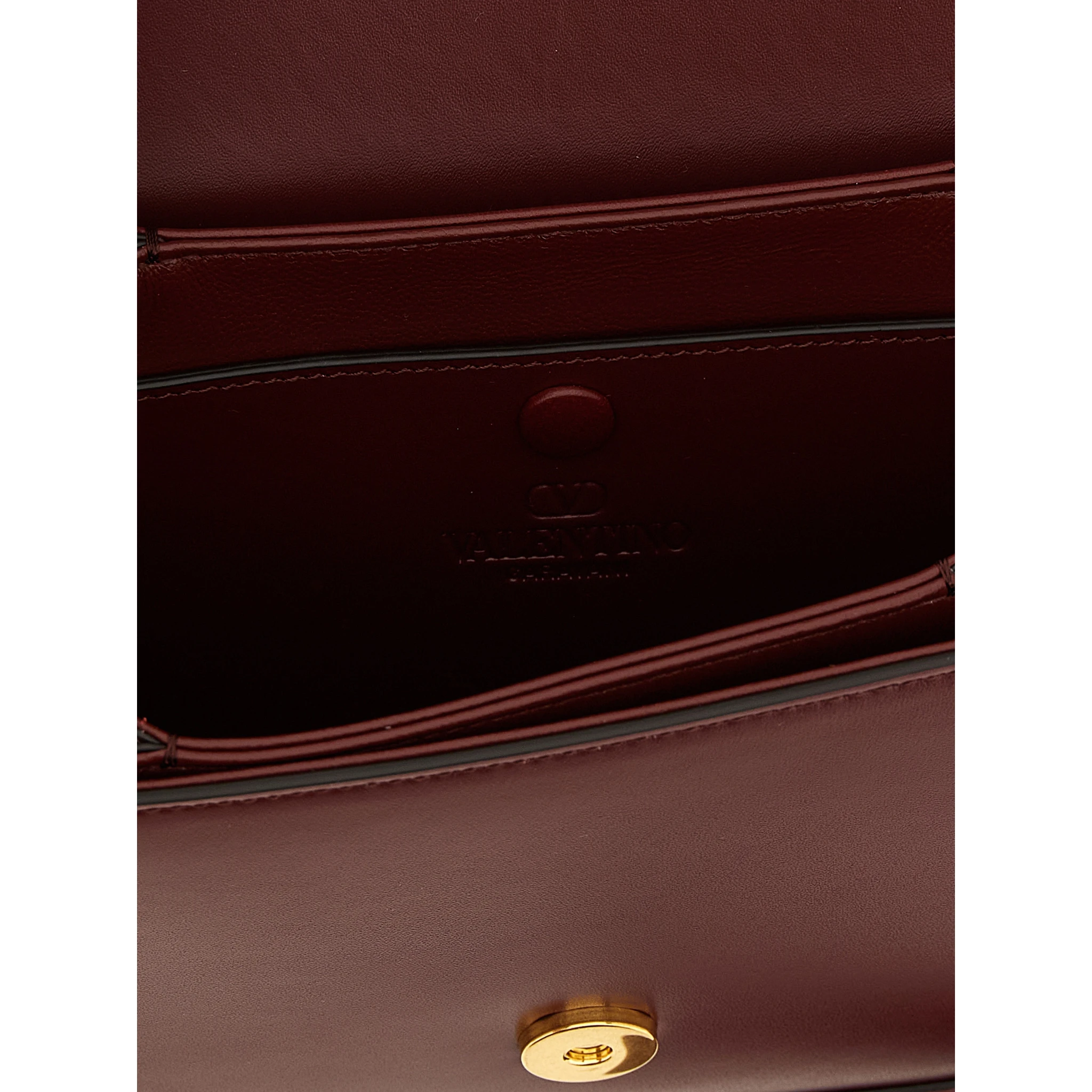 Bordeaux Calfskin Crossbody Bag