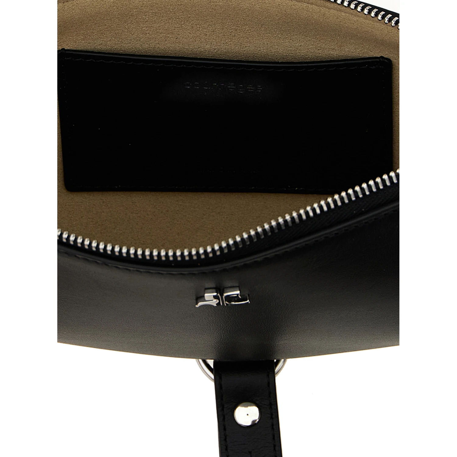 Black Calfskin Shoulder Bag