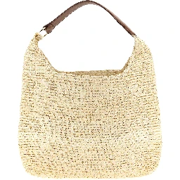 Brown Raffia Shoulder Bag