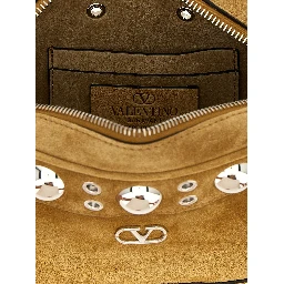Beige Cowhide Crossbody Bag