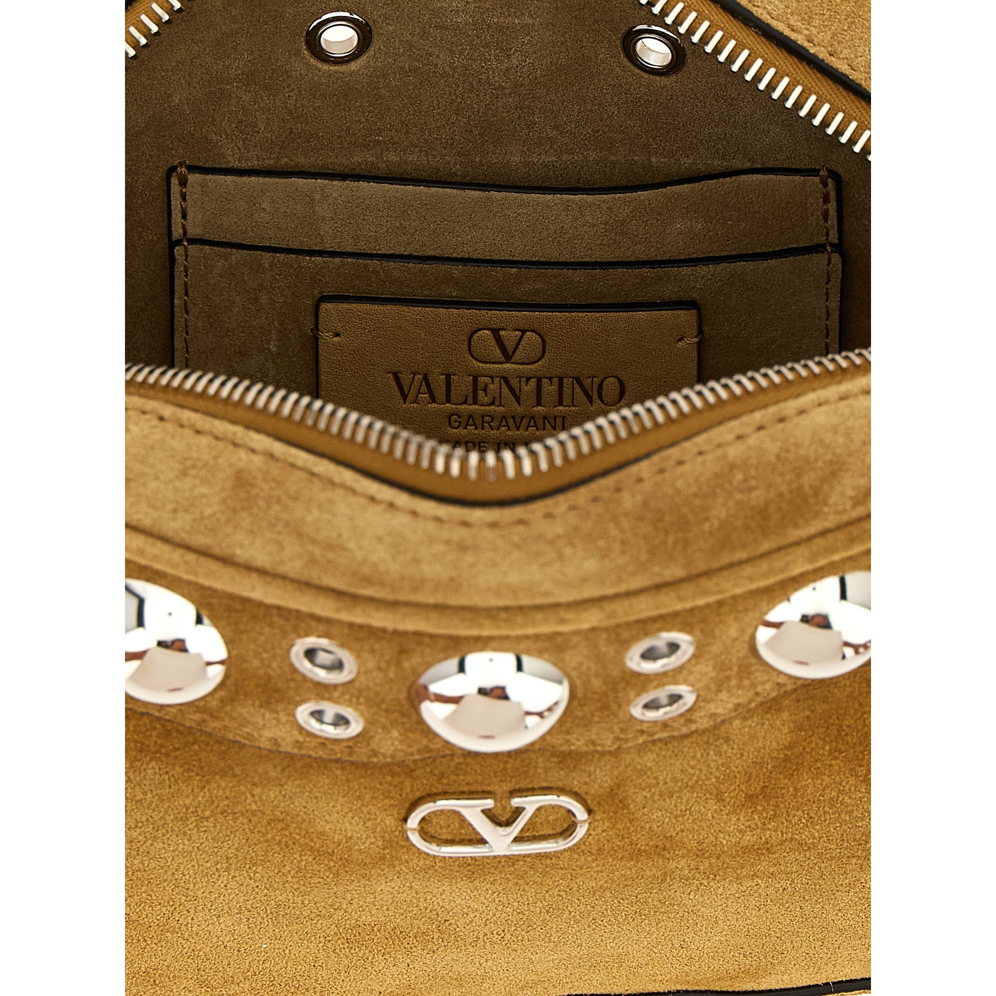 Beige Cowhide Crossbody Bag