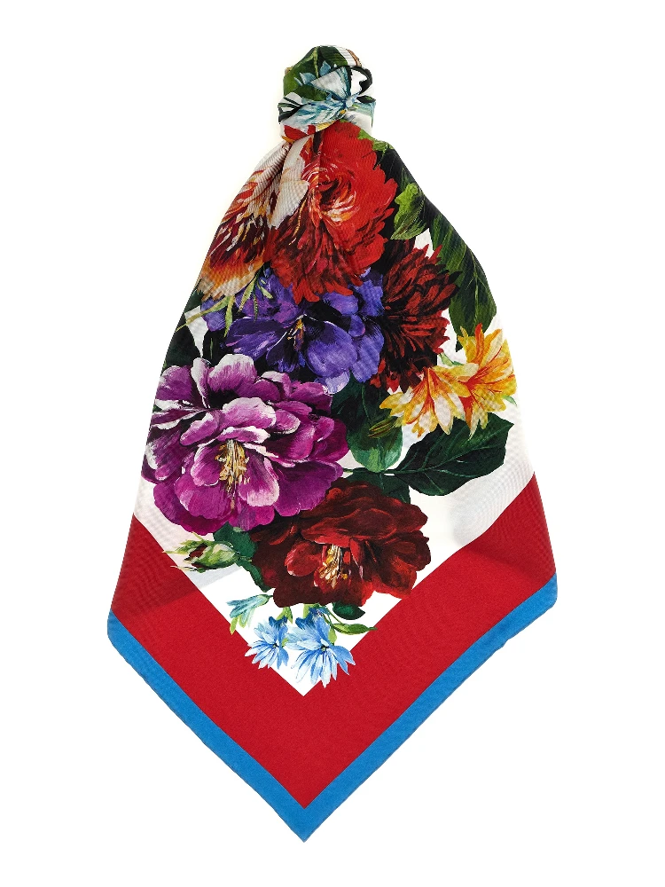Multicolor Silk Foulard