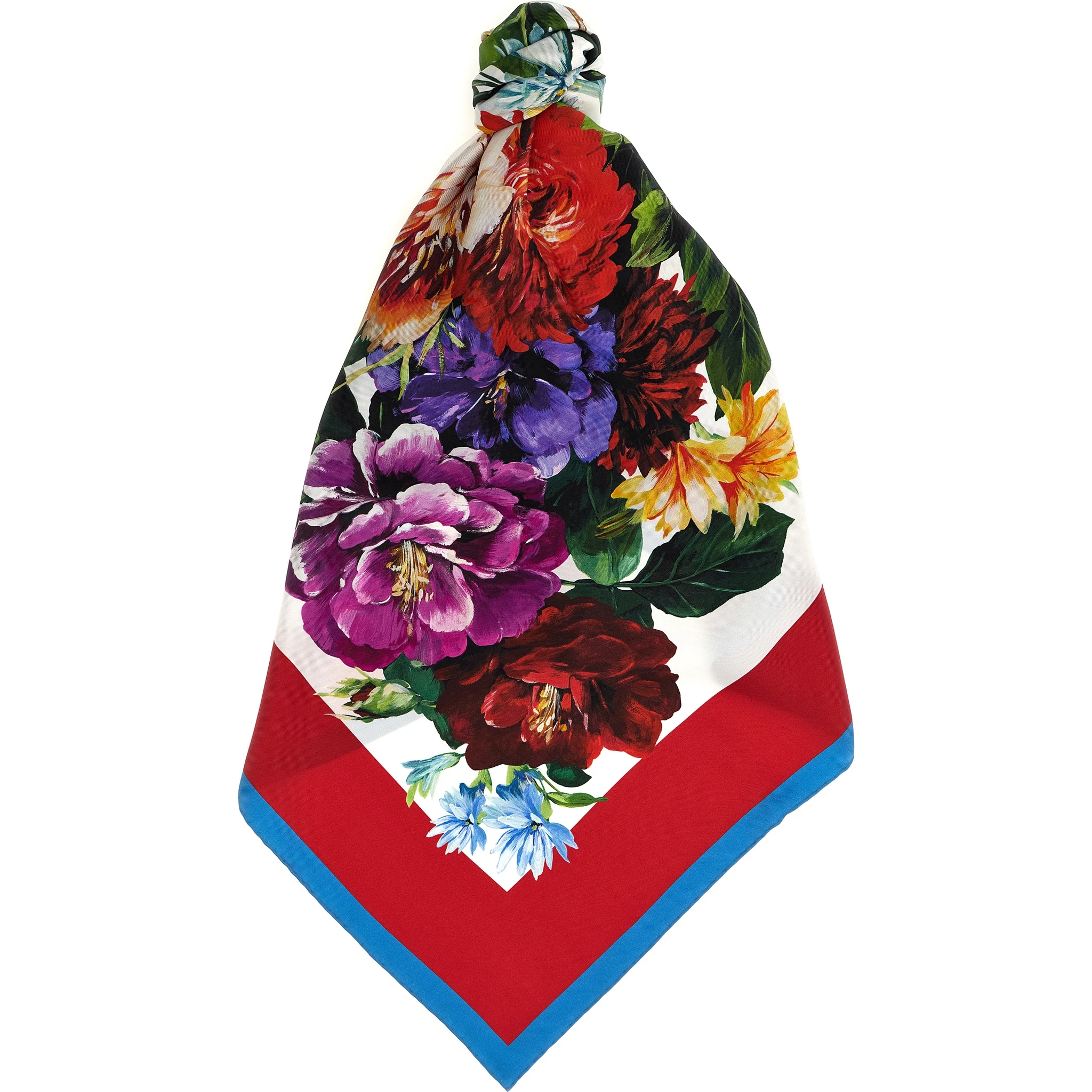 Multicolor Silk Foulard