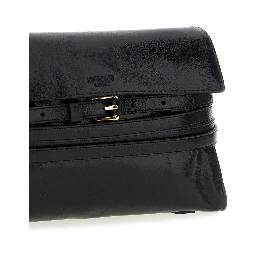 Black Leather Crossbody Bag