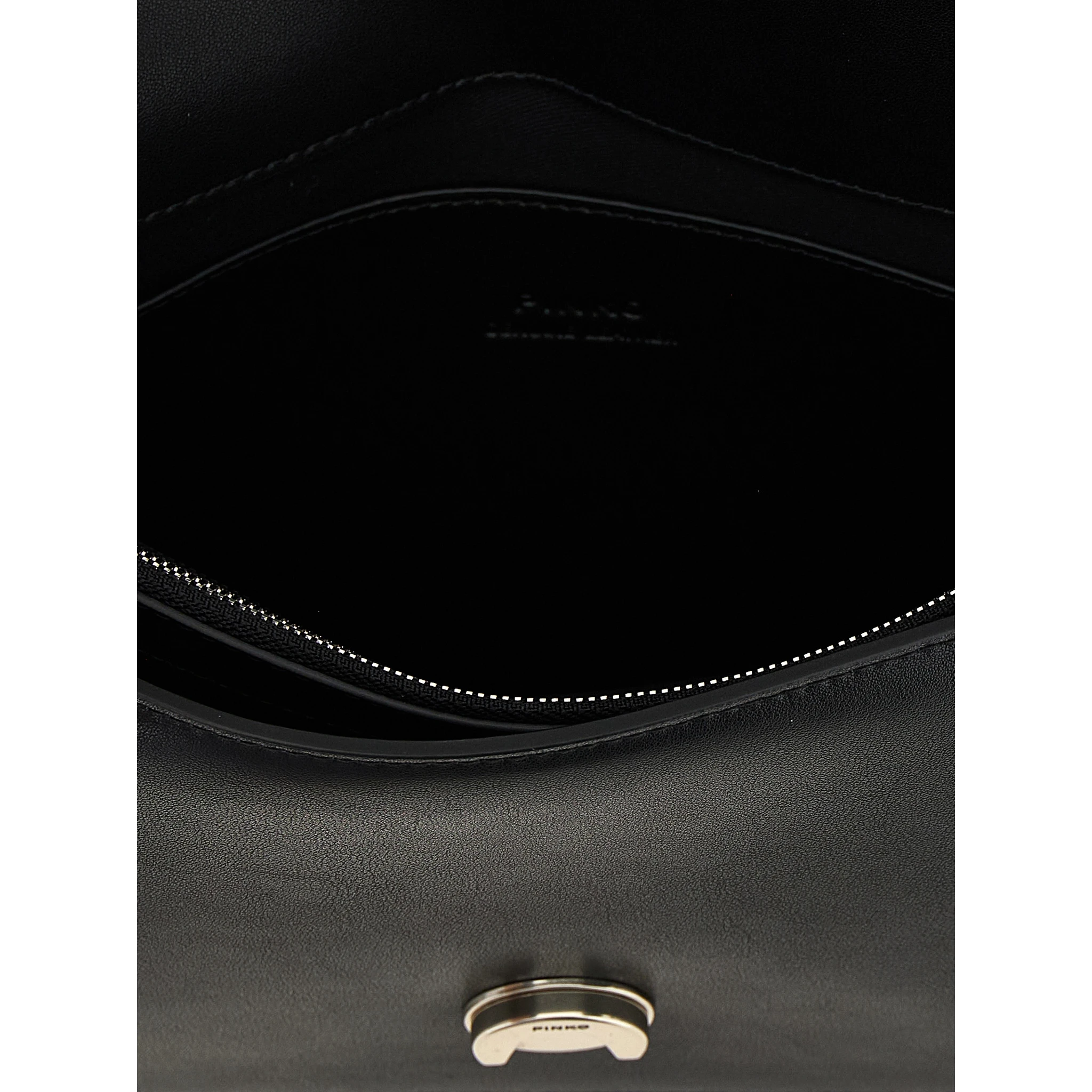 Black Goatskin Crossbody Bag