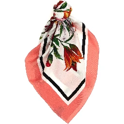 Multicolor Silk Foulard