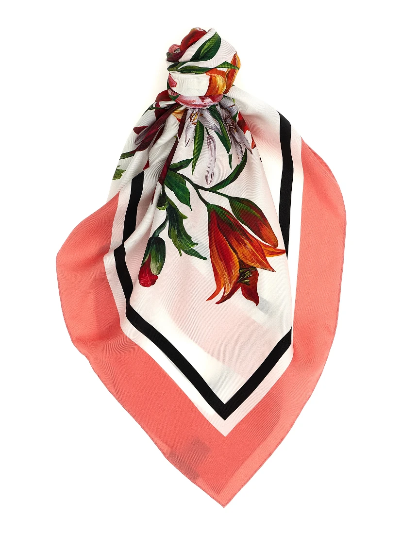Multicolor Silk Foulard
