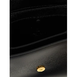 Black Calfskin Shoulder Bag