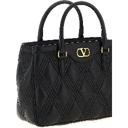 Black Lamb Leather Handbag