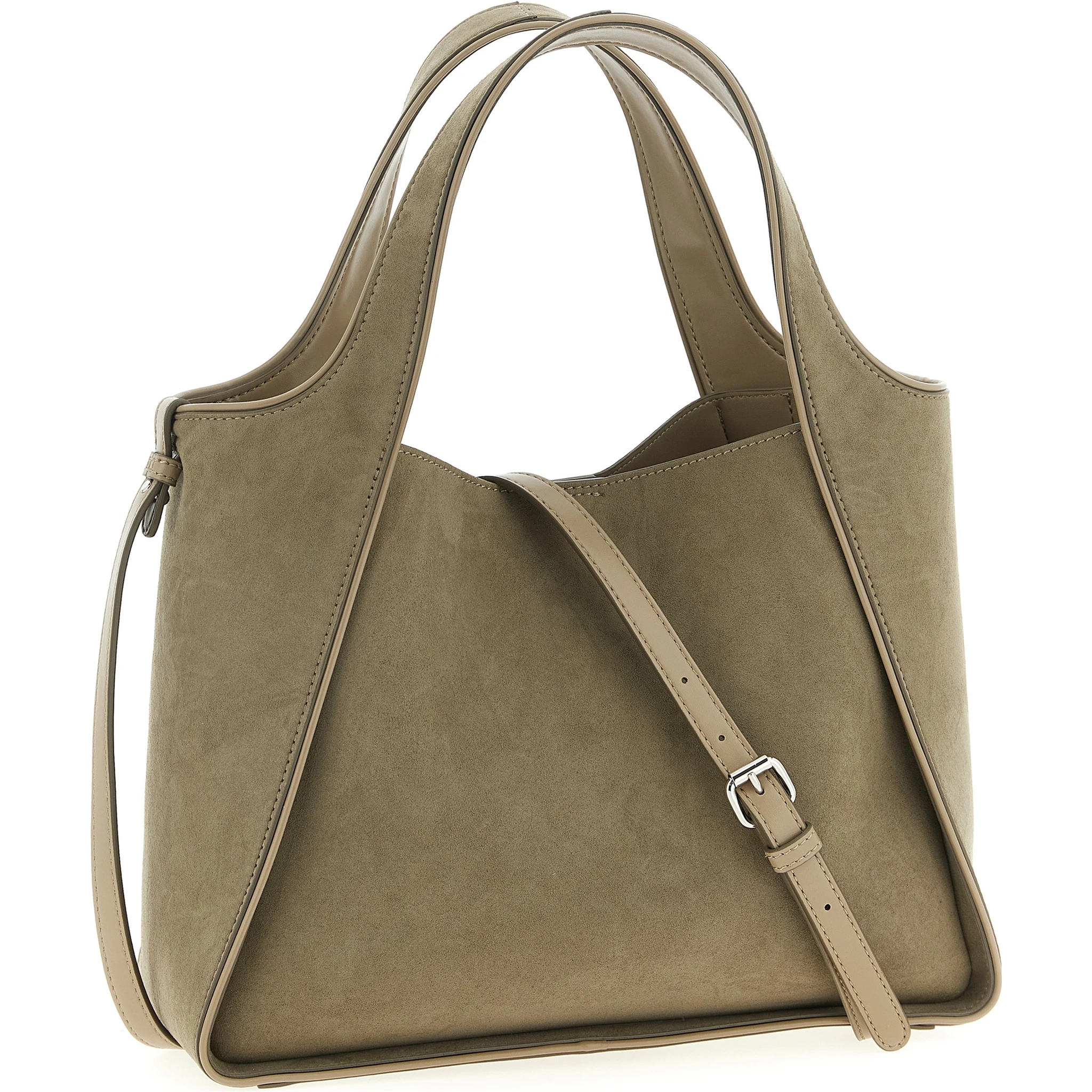 Bicolor Polyamide Crossbody Bag