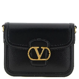 Black Calfskin Crossbody Bag