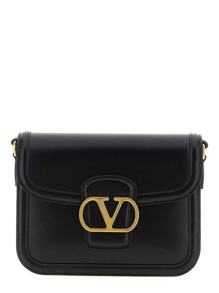 Black Calfskin Crossbody Bag