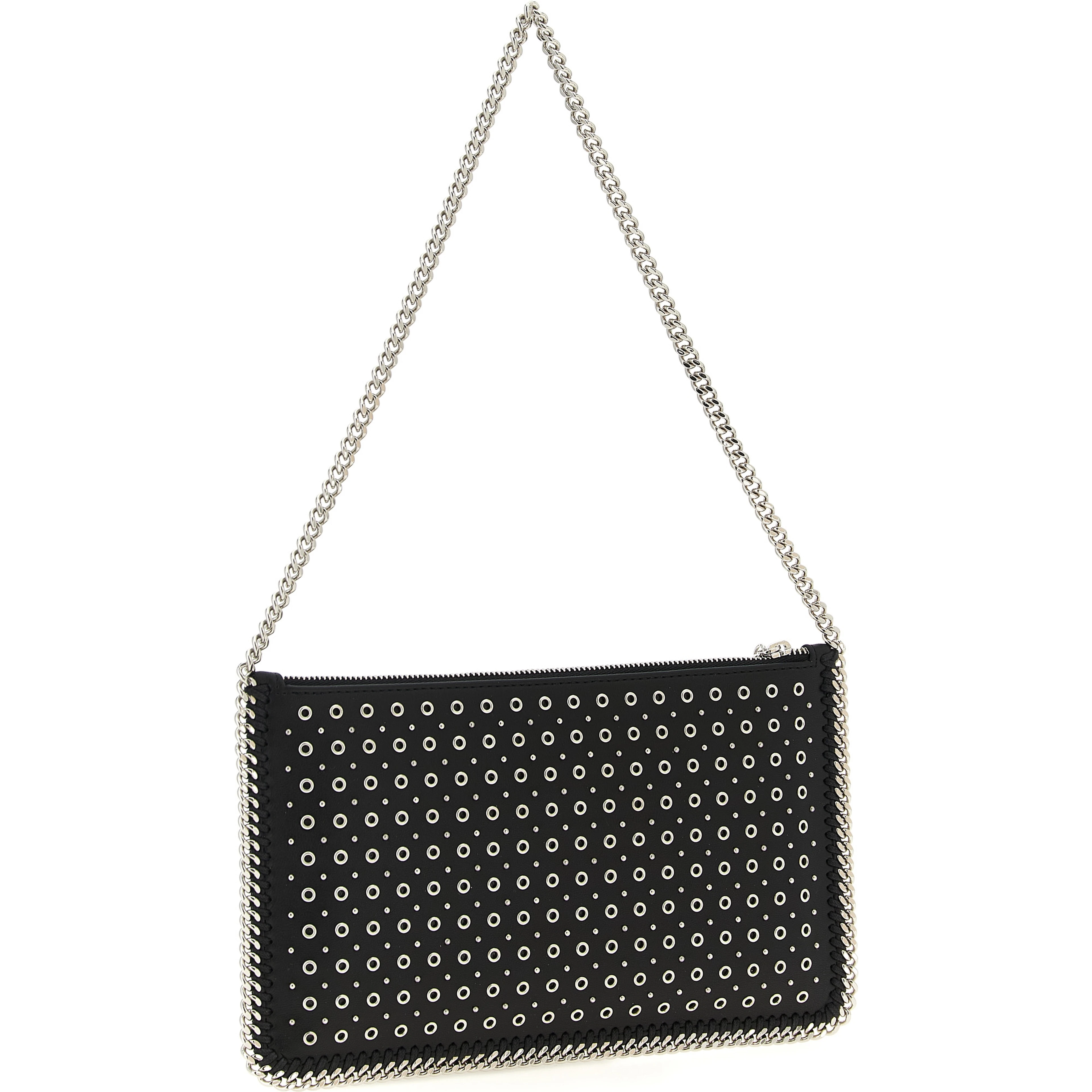 Black Polyester Shoulder Bag