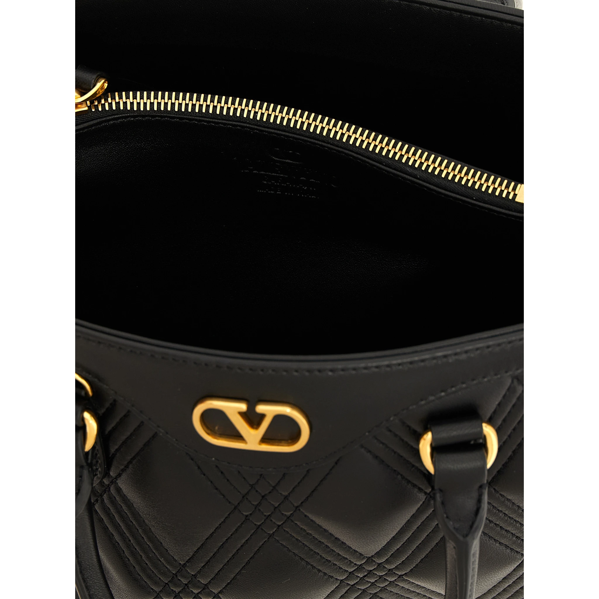 Black Lamb Leather Handbag