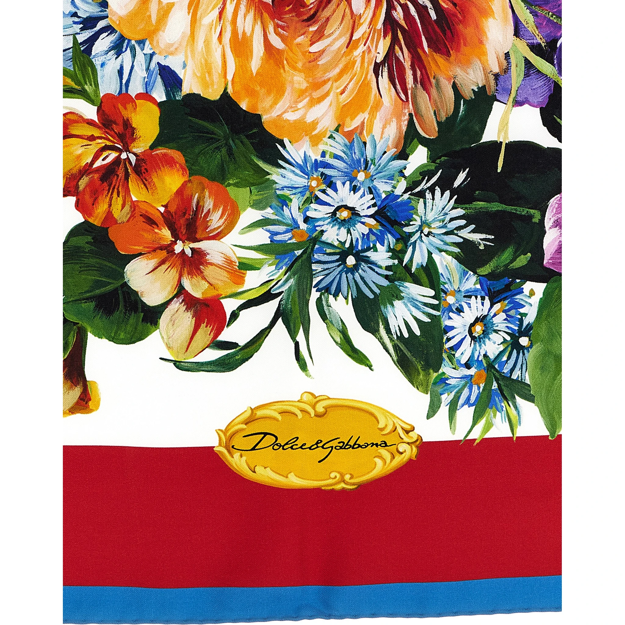 Multicolor Silk Foulard