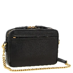 Brown Lamb Leather Crossbody Bag