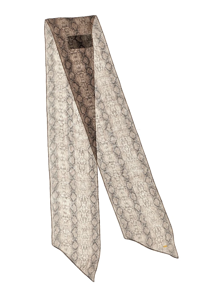 Multicolor Silk Foulard