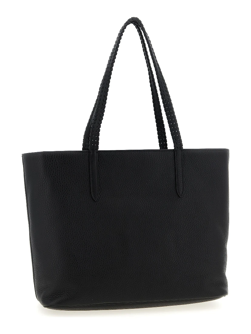 Black Calfskin Tote Bag