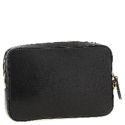 Multicolor Lamb Leather Clutch Bag
