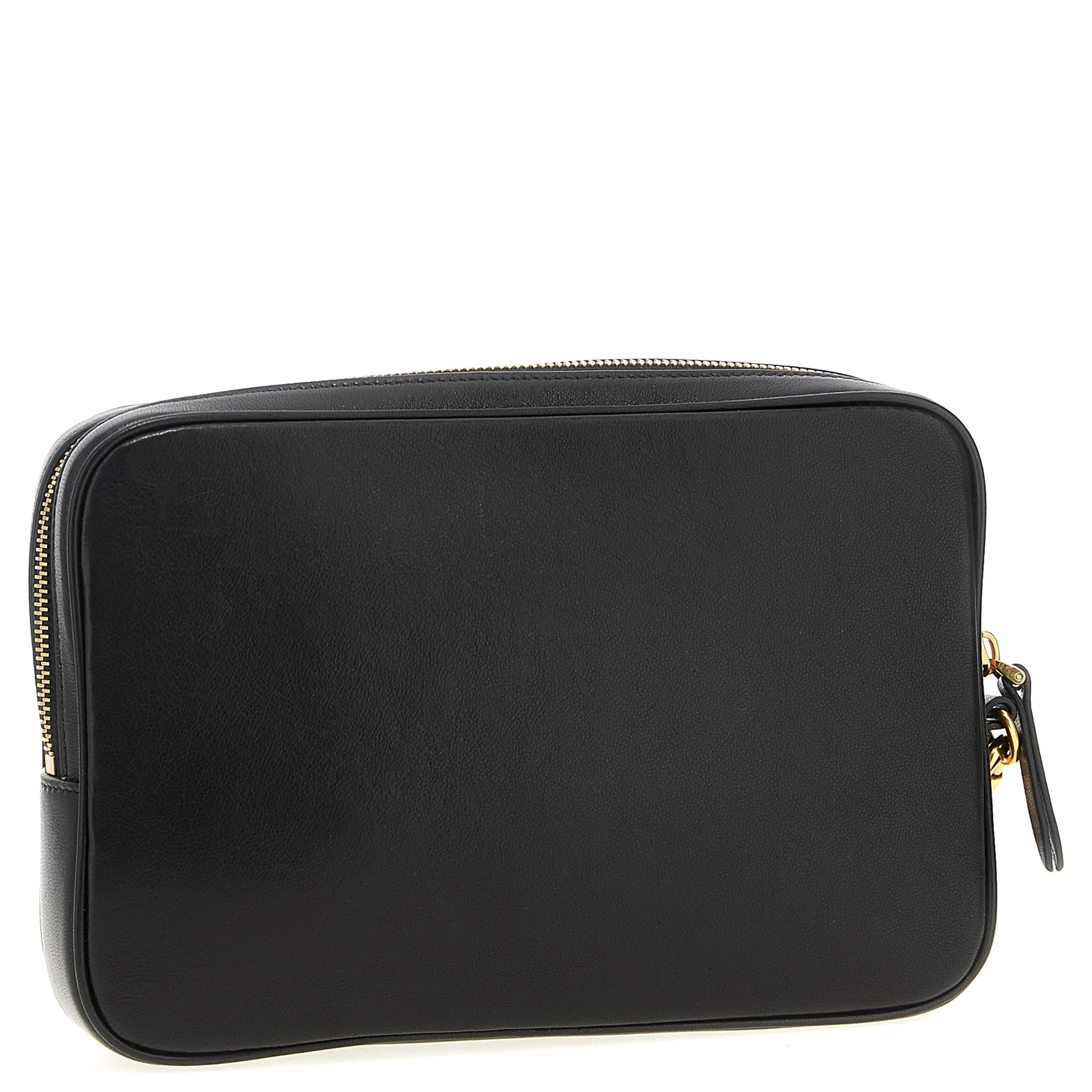 Multicolor Lamb Leather Clutch Bag