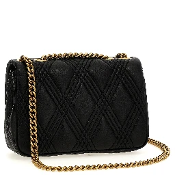 Black Lamb Leather Shoulder Bag