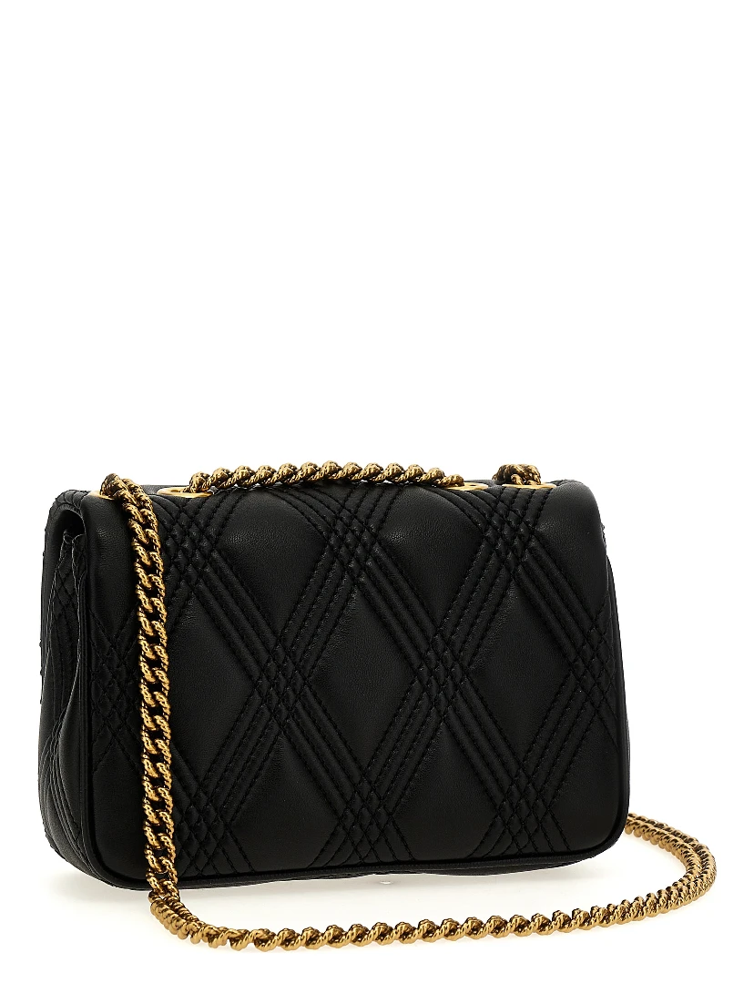 Black Lamb Leather Shoulder Bag