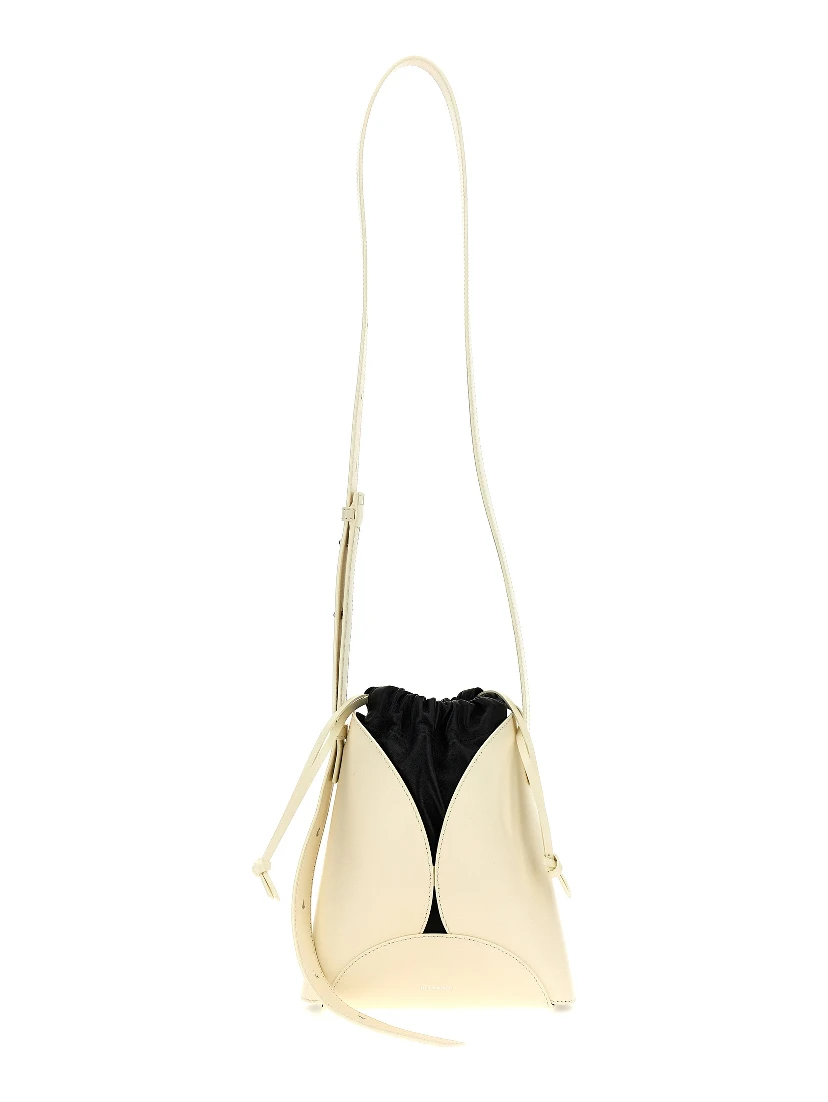 Beige Cowhide Crossbody Bag