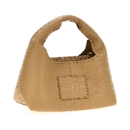 Beige Cowhide Handbag