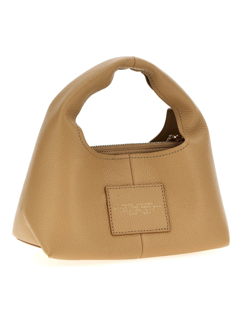 Beige Cowhide Handbag