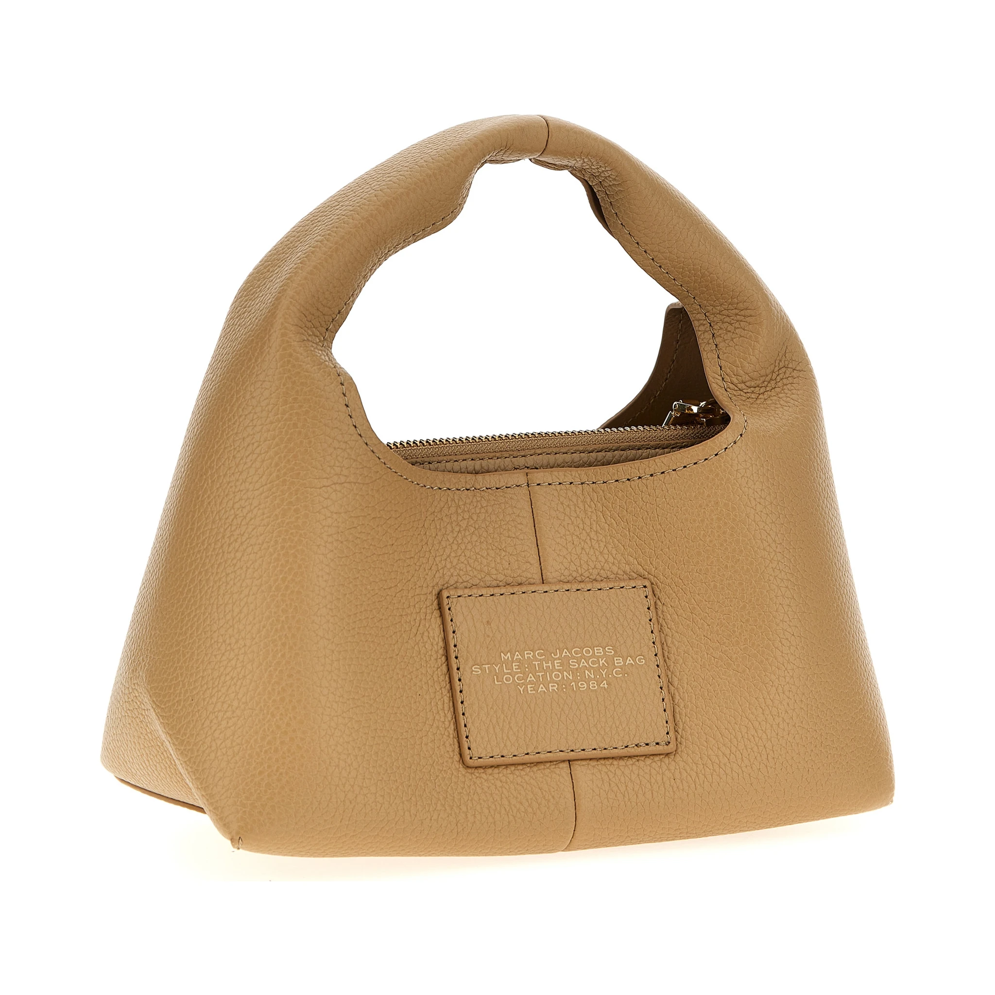 Beige Cowhide Handbag